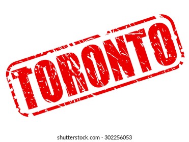 TORONTO red stamp text on white