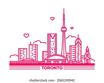 372 Toronto skyline line art Stock Vectors, Images & Vector Art ...