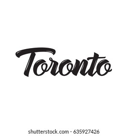 toronto, text design. Vector calligraphy. Typography poster. Usable as background.