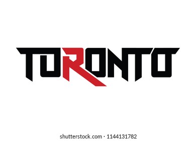 Toronto typography design vector, for t-shirt, poster and other uses