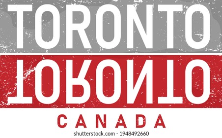 Vector de diseño tipográfico de Toronto para camisetas, afiches y otros usos