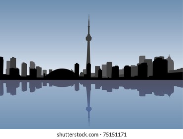 Toronto vector coastline