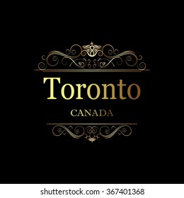 Toronto,Canada.Vintage frame.