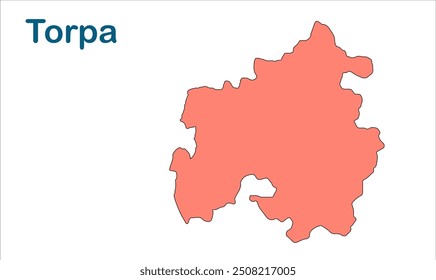 Mapa da subdivisão de Torpa, Distrito de Khunti, Estado de Jharkhand, República da Índia, Governo de Jharkhand, Território indiano, Índia Oriental, política, aldeia, turismo