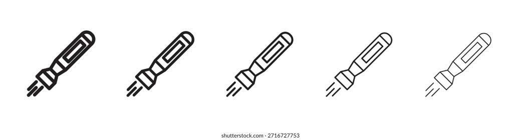 Torpedo Icon Design, Logo, App, UI. Vektorgrafik, EPS
