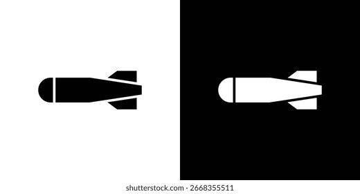 Torpedosymbol. Grafikdesign, Vektorsymbol-Paket