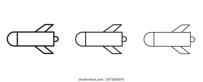 Icono de torpedo. Ilustración de elemento simple. Puede ser utilizado para el Web y el móvil.