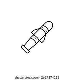 Torpedo vector line icon icons design