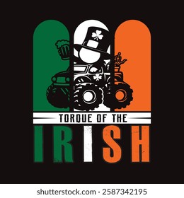 TORQUE OF THE IRISH SAINT PATRICK'S DAY DESIGN AND ILLUSTRATION