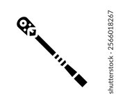 torque wrench car repair tool glyph icon vector. torque wrench car repair tool sign. isolated symbol illustration