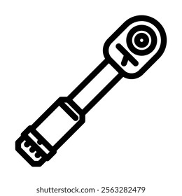 torque wrench car repair tool line icon vector. torque wrench car repair tool sign. isolated contour symbol black illustration