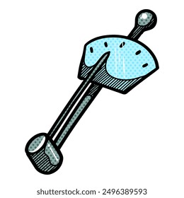 Torque wrench icon halftone color vector illustration