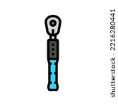 torque wrench tool color icon vector. torque wrench tool sign. isolated symbol illustration
