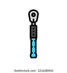 Torque Wrench Tool Color Icon Vector. Torque Wrench Tool Sign. Isolated Symbol Illustration