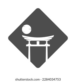 Design-Illustration des Torri-Gate-Symbols