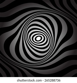 Torsion movement. Abstract background. Vector art.