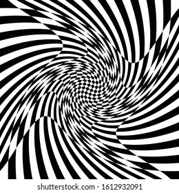 torsion, rotary deform.gyration, revolve element.tweak converging checker, chequered pattern / background. centrifuge, spin whirligig.vortex, whirl, swirl whirlpool background.vertigo, hypnosis op-art