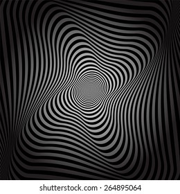 Torsión y movimiento de torsión. Antecedentes abstractos. Arte vectorial.