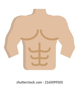 Torso Icon Design Template Vector Illustration Stock Vector (Royalty ...