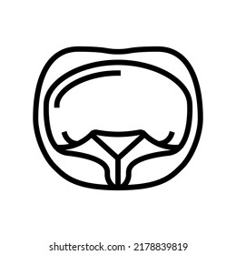 Tortellini Pasta Line Icon Vector. Tortellini Pasta Sign. Isolated Contour Symbol Black Illustration