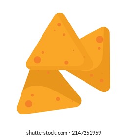 Tortilla Chips Icon On White Background