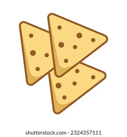 tortilla chips icon vector design template in white background