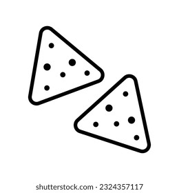 tortilla chips icon vector design template in white background