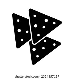 tortilla chips icon vector design template in white background