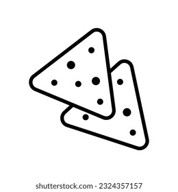 tortilla chips icon vector design template in white background