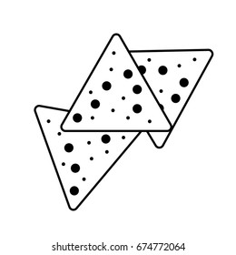 Tortilla chips or nachos tortillas icon