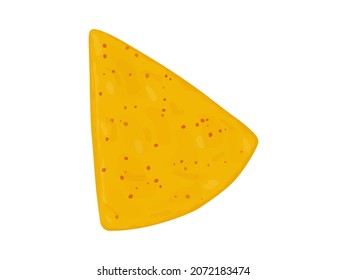 Tortilla chips or nachos tortillas. Mexican food isolated on white background.