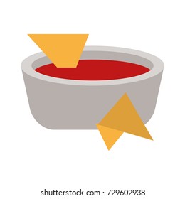 tortilla chips with salsa icon image 