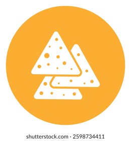 tortilla chips sign symbol vector flat icon