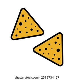 tortilla chips sign symbol vector flat icon