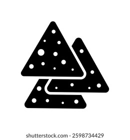 tortilla chips sign symbol vector flat icon