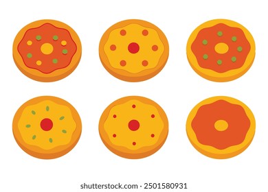 Tortilla Española Color Art Illustration with Classic Spanish Potato Omelette