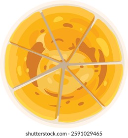 Tortilla de patatas. Spanish omelette. Spanish illustration vector.