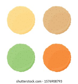 Tortilla Different Types Set. Vector.