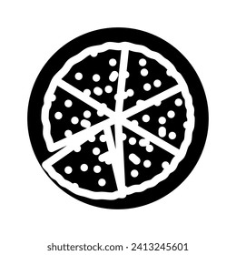 tortilla espanola spanish cuisine glyph icon vector. tortilla espanola spanish cuisine sign. isolated symbol illustration