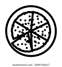 tortilla espanola spanish cuisine line icon vector. tortilla espanola spanish cuisine sign. isolated contour symbol black illustration