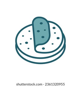 tortilla icon vector design template in white background