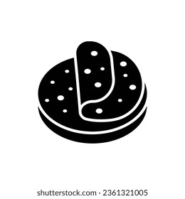 tortilla icon vector design template in white background