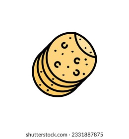 plantillas de diseño de vectores de iconos de tortilla