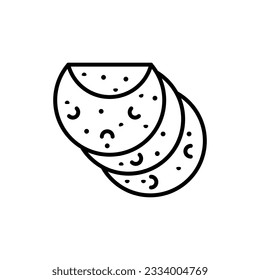 tortilla icon vector design templates 