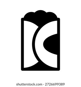 Ilustração de design de símbolo de vetor de ícone de tortilha