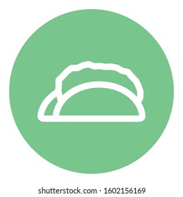 
Tortilla Outline bold Vector Icon which can be easily modified or Edited

