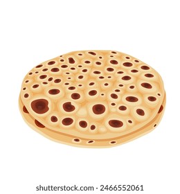tortillas on white background. Vector eps 10. Perfect for wallpaper or design elements	