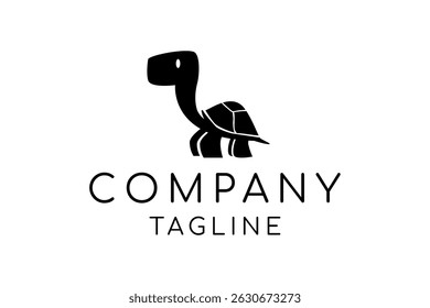 Tortoise  in black logo design