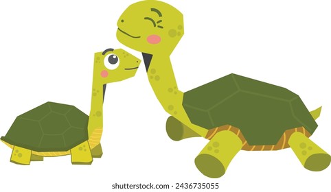 tortoise cartoon set, cute,happy,bubble tortoise with speech bubble,vector isolated.funny tortoise png.