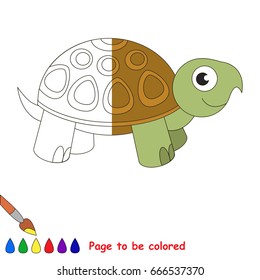 Cute Cartoon Turtle Set Standing Walking Stock Vector (Royalty Free ...